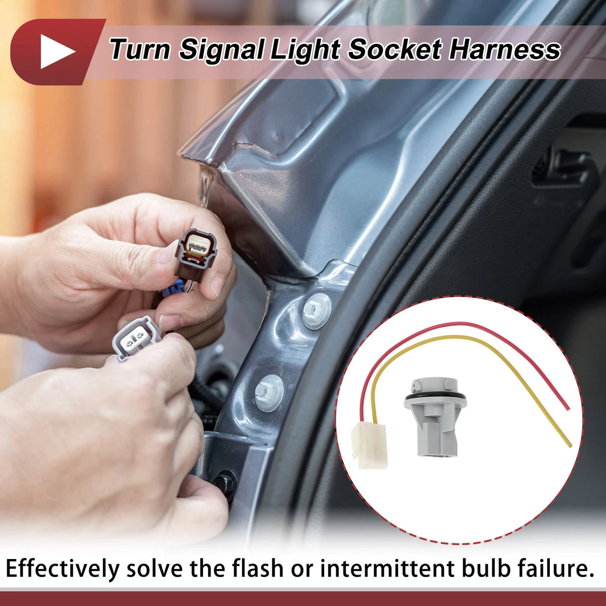 Turn Signal Light Socket Wiring for Honda Accord (1988-1993)