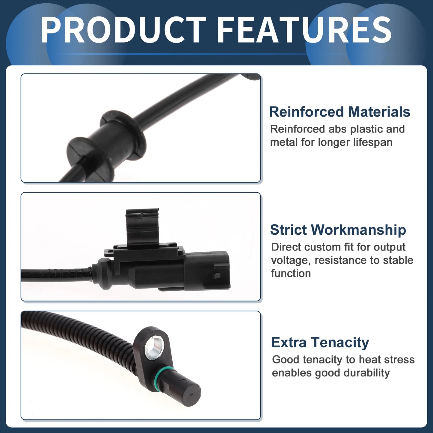 ABS Wheel Speed Sensor for Chrysler Town & Country Rear