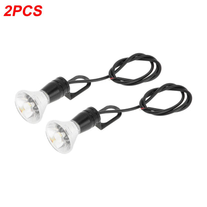 2 x Pcs License Plate Light Led Tag Lamp for Car Motorcycle Waterproof White