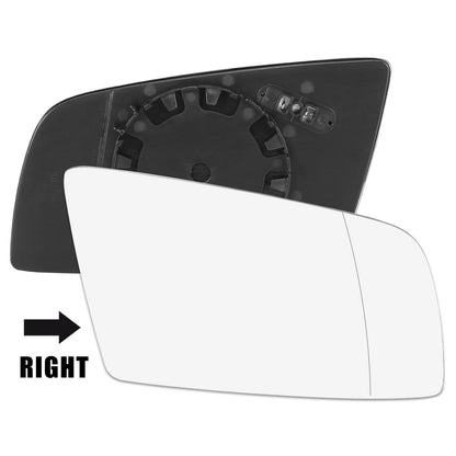 Heated Right Passenger Side Mirror Glass w/ Backing for BMW 550i 525i 530xi