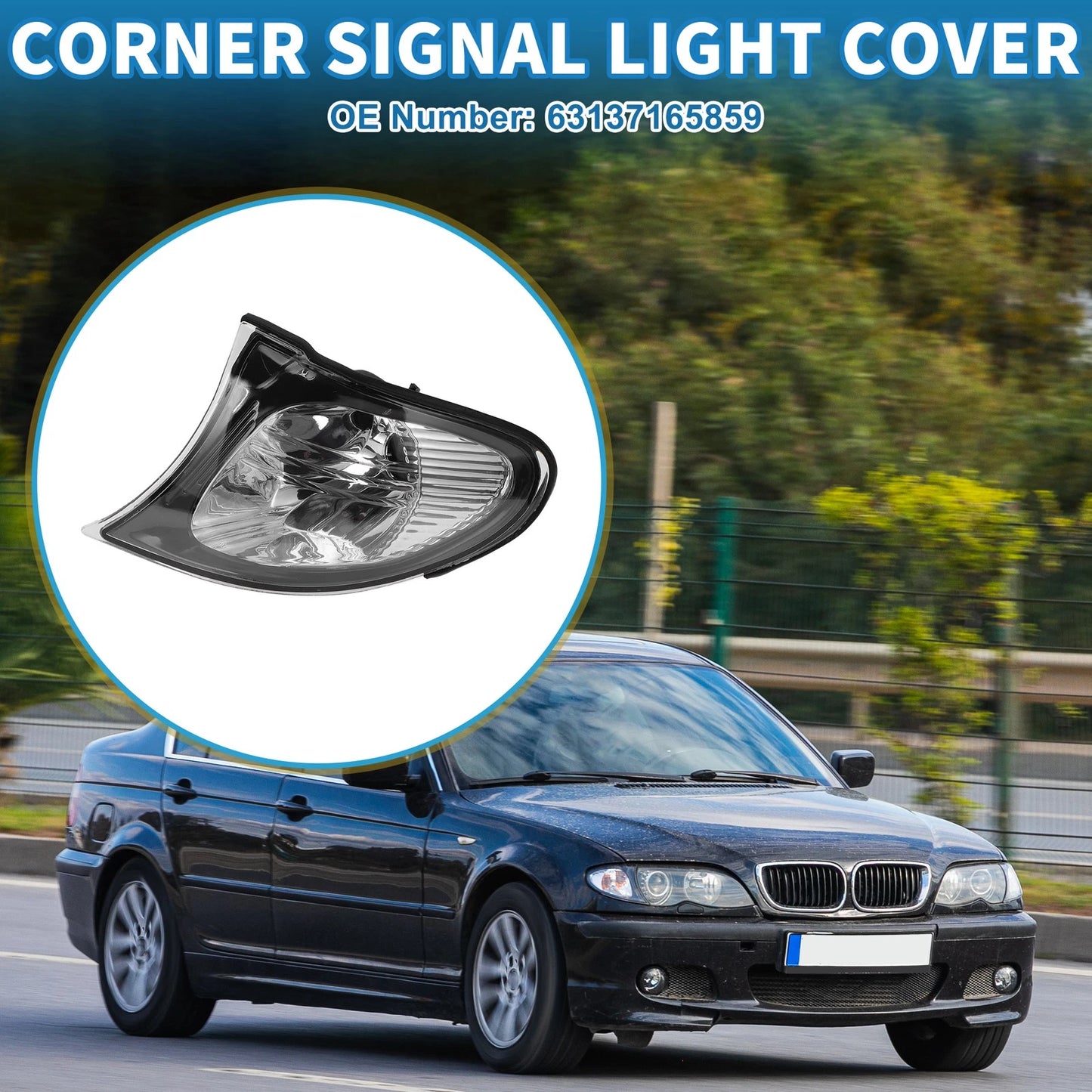 Left Corner Signal Light Cover for BMW 3 Series (2002-2005)