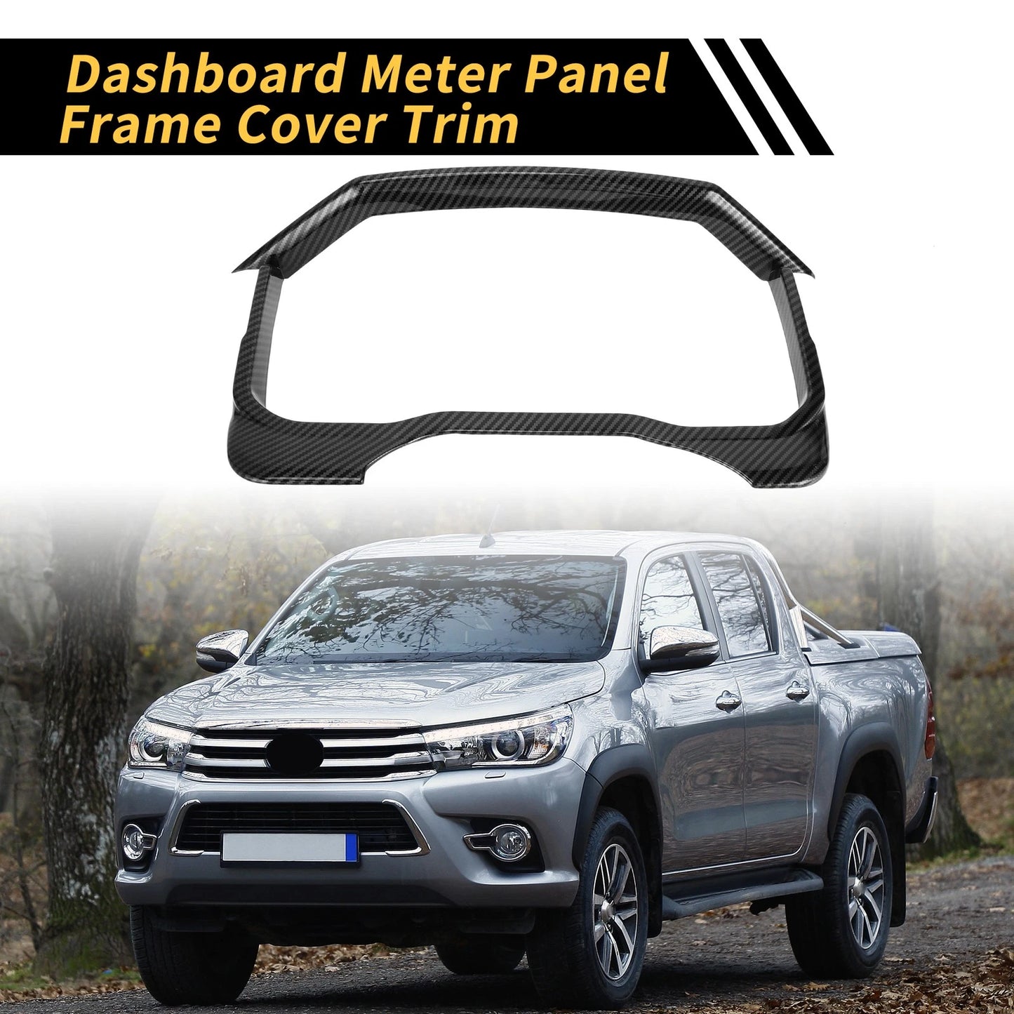 Carbon Fiber Pattern Dashboard Meter Panel Cover for Toyota Tundra (2022–2024)