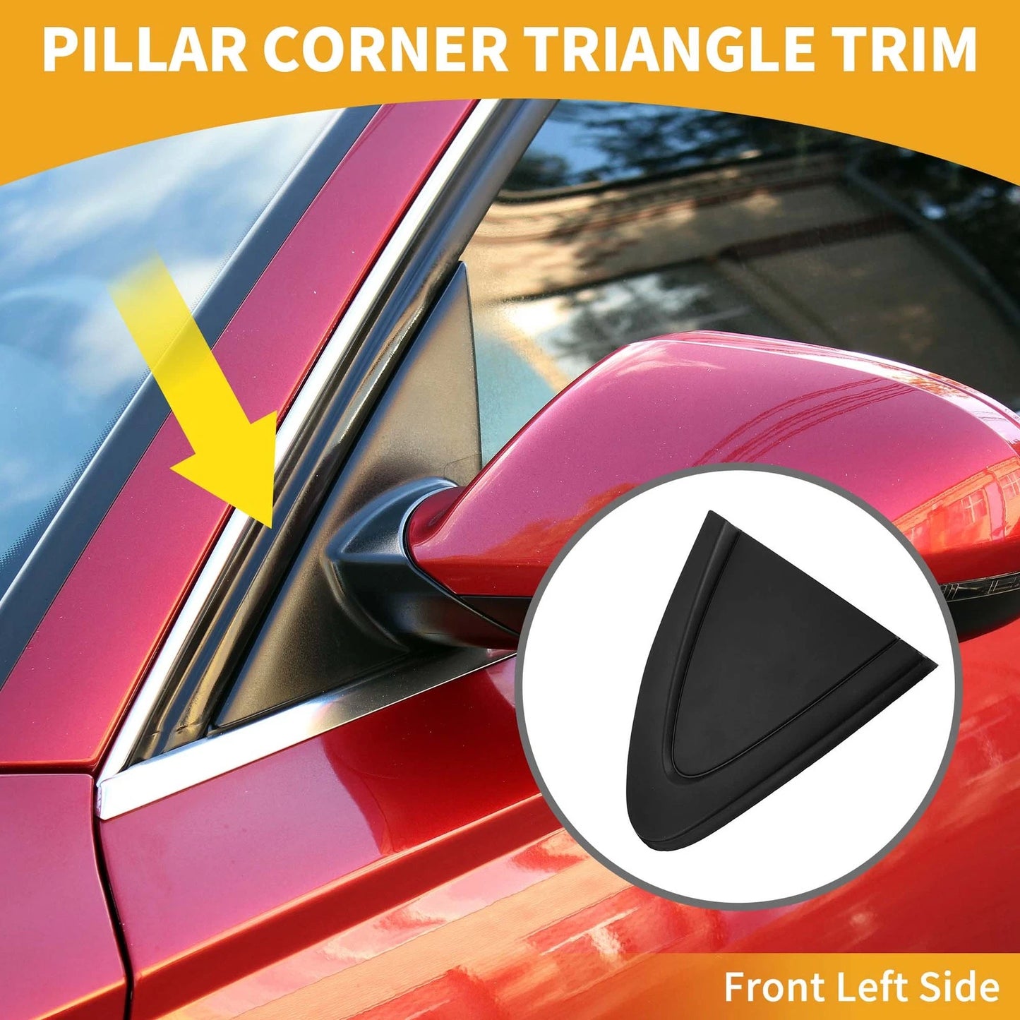 Front Left Side Pillar Corner Triangle Trim for Chevrolet Cruze (2016 - 2019)
