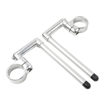 58MM Clip-On Handlebar for Universal Cafe Racer Motor - Silver