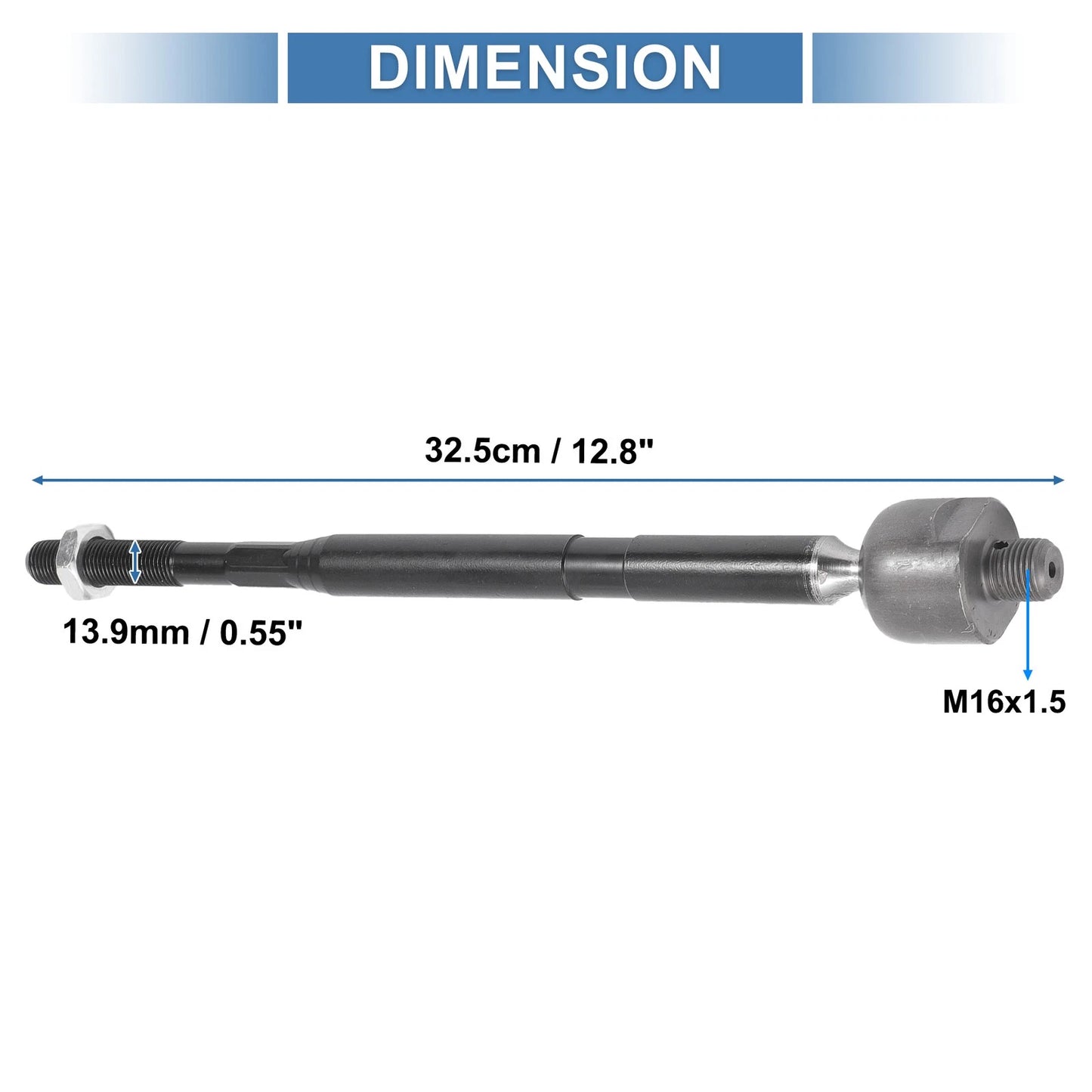 Front Inner Tie Rod End Links for Chevrolet Equinox GMC Terrain