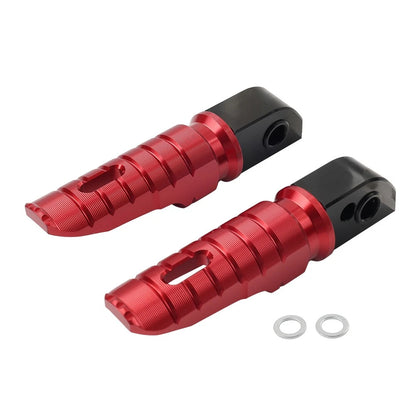 Red Rear Passenger Foot Pegs for Trident 660, Street Triple 765 (2021-2024)