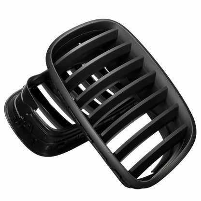 Matte Black Front Grille Kidney Cover for BMW E70 X5 E71 X6 (2007-2013)
