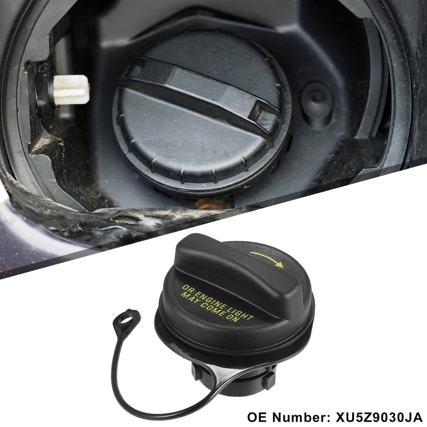 Fuel Tank Filler Cover for Ford Explorer, Ranger (2011-2023) Black