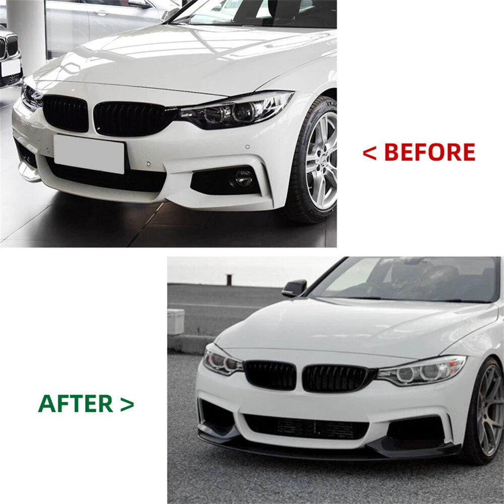 Bumper Lip & Rear Diffuser Splitter for BMW F32 F33 F36 M Sport (2014-2020)
