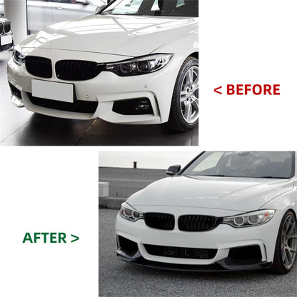 Bumper Lip & Rear Diffuser Splitter for BMW F32 F33 F36 M Sport (2014-2020)
