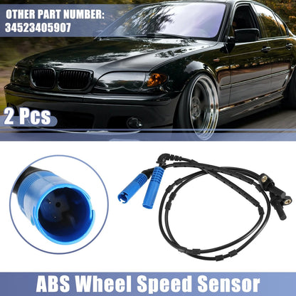 2 x Rear ABS Wheel Speed Sensors for BMW X3 (2004-2010)