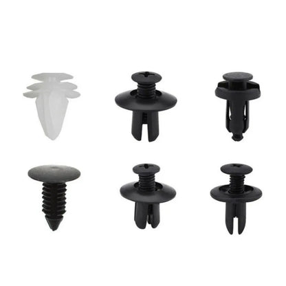 100 Pcs Push Retainer Pin Rivet Fasteners for Bumper Door Trim Panels