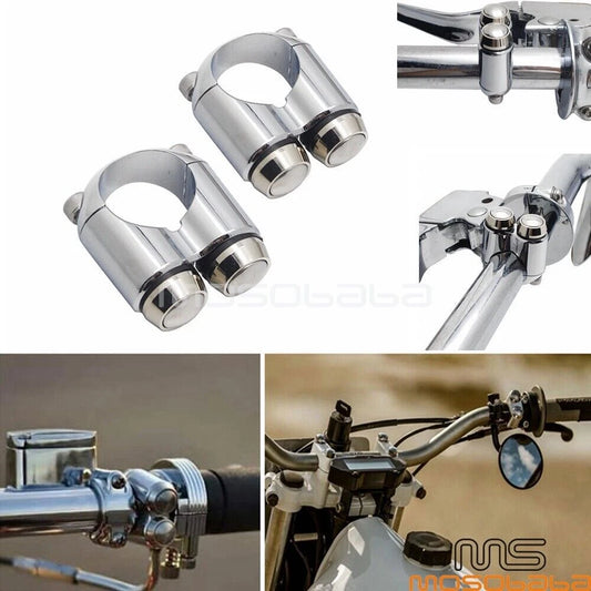 1” Motorcycle Handlebar Momentary Switch for Chopper Cafe Racer