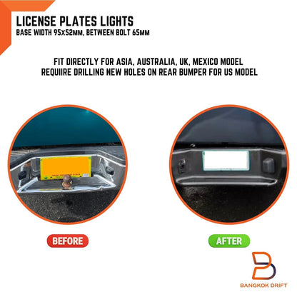 Rear Bumper License Plate Light for Nissan Navara D21 (1985-1997)
