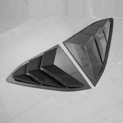 Carbon Fiber Quarter Rear Window Louver Covers for Corvette C8 (2020-2024)