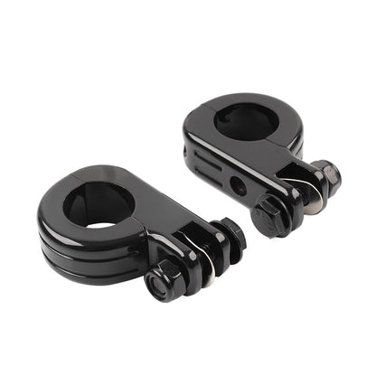 Foot Peg Mount Clamp Bracket for Harley 1.25" Highway Engine Crash Bar