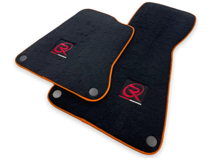 Tailored Floor Mats Set for McLaren MP4 12C with Orange Trim (2011-2014)