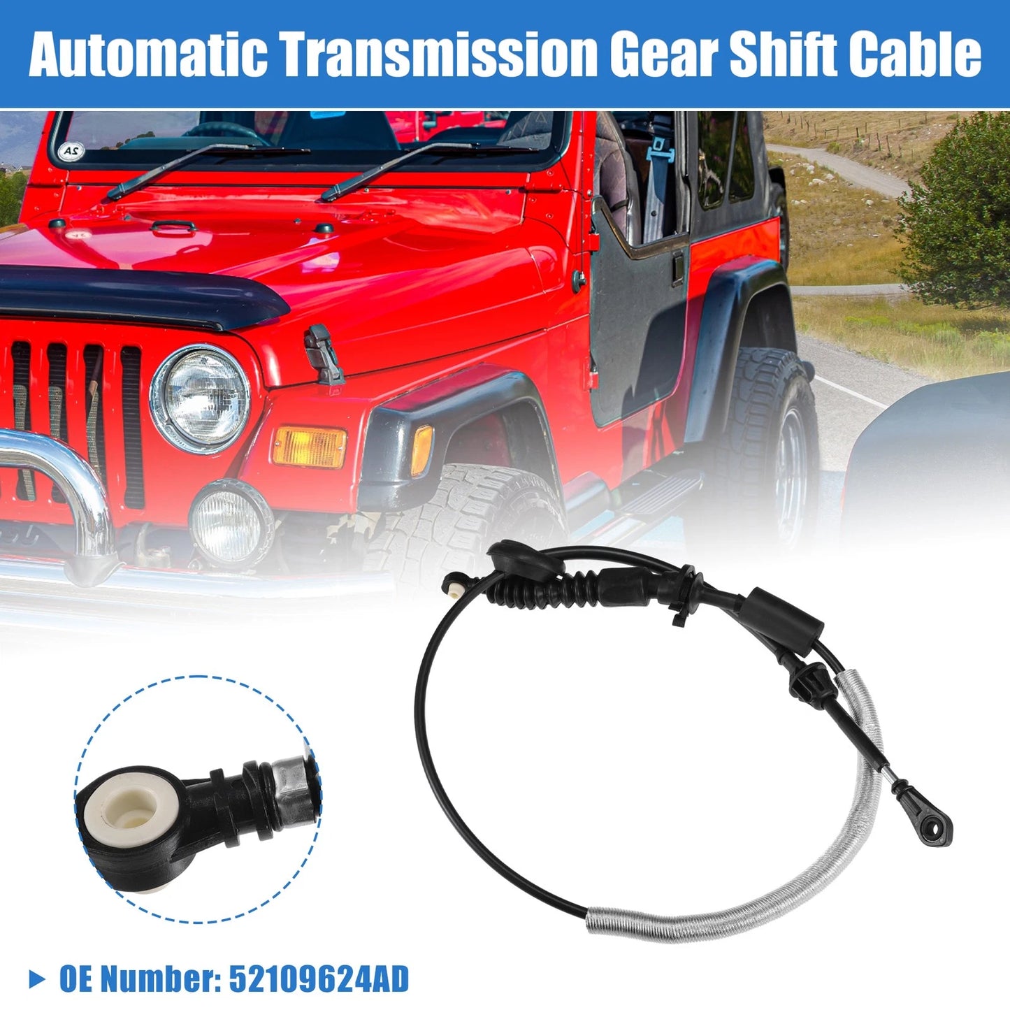 Transmission Gear Shift Cable for Jeep Wrangler TJ (2003-2006)