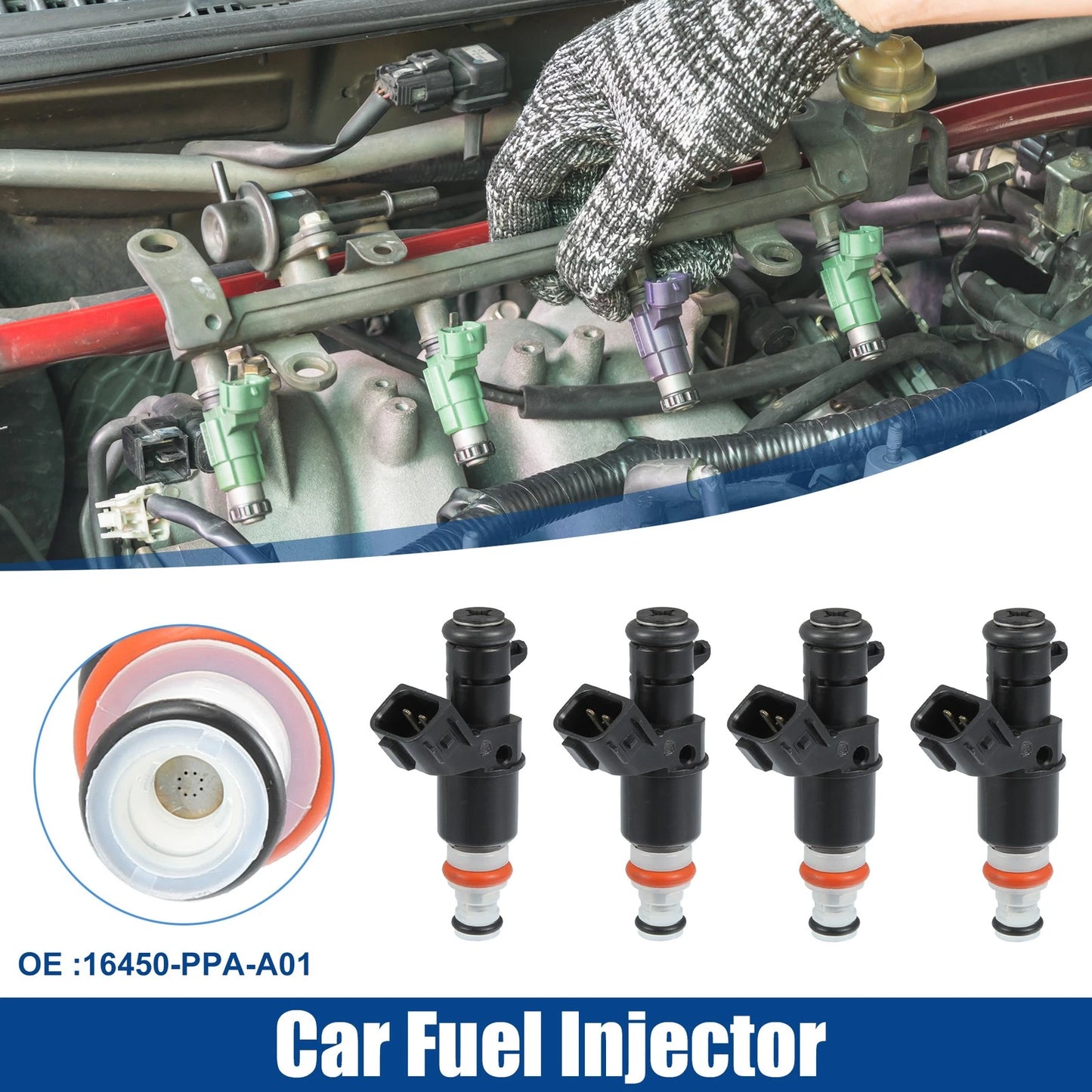 4 x Fuel Injector Nozzle for Honda Civic Si 2.0L HATCHBACK (2002)