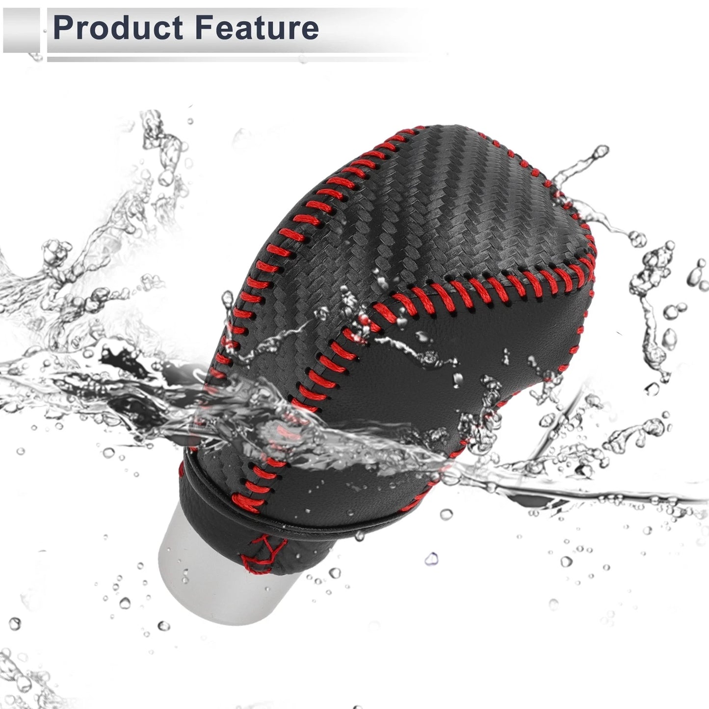 Black Carbon Fiber Gear Shift Knob Cover for Toyota Camry (2019-2022)