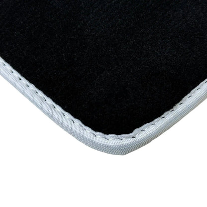 AutoWin Floor Mats for BMW 3 Series E92 Coupe 2 x (2007-2013) White Trim