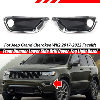 Front Bumper Lower Side Grill Deflector for Jeep Grand Cherokee (17–22)
