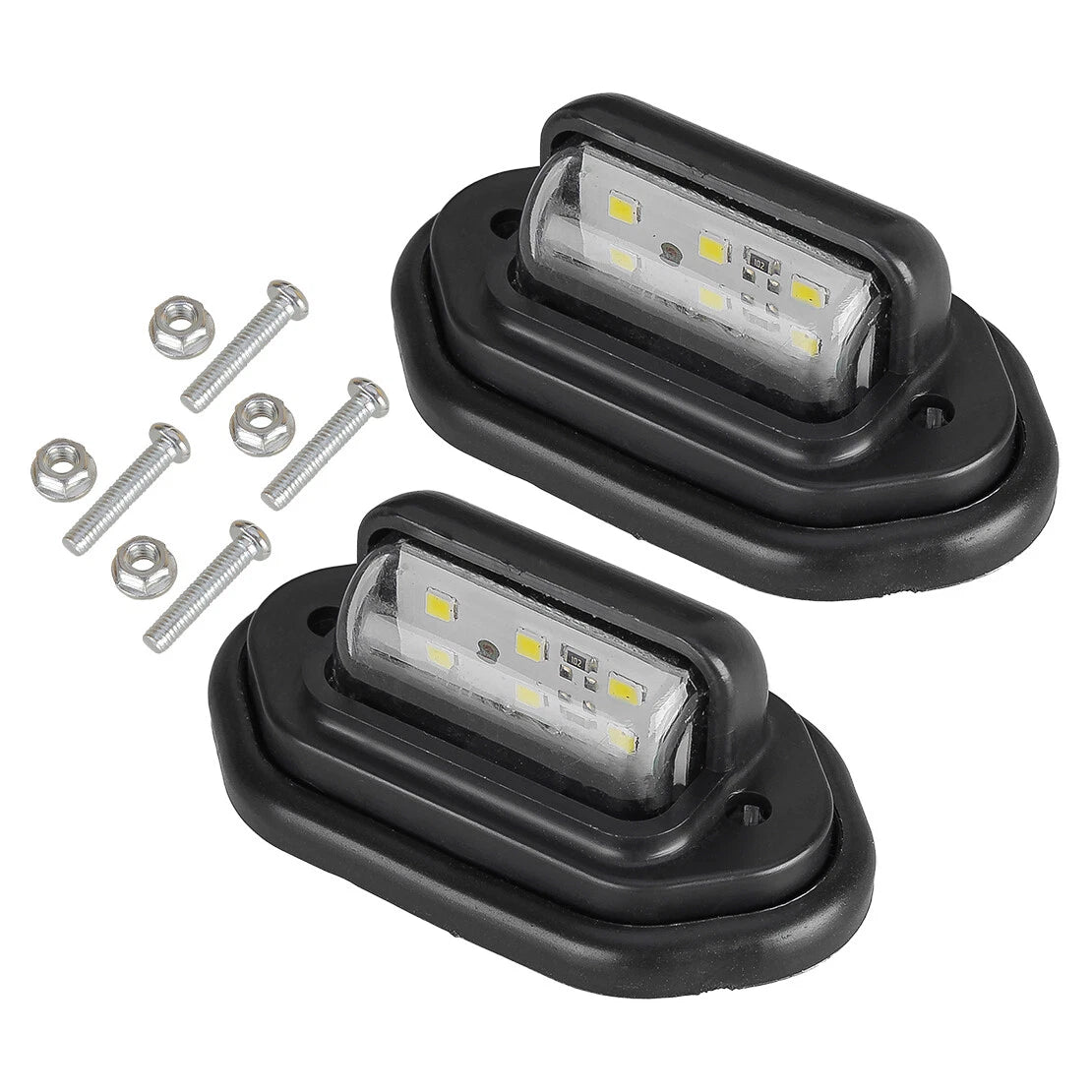 4X 6LED License Plate Light 12V Super Bright for Truck SUV Trailer