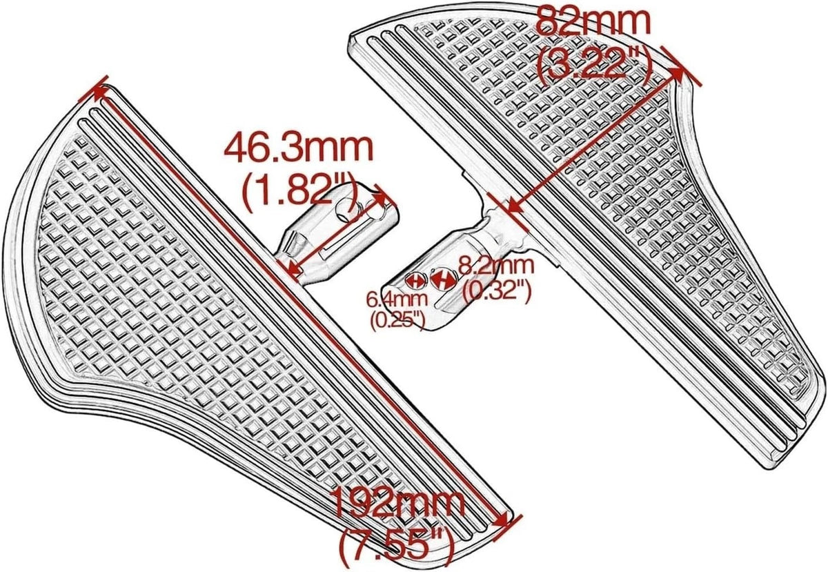 Rear Floorboards Foot Pegs for Harley Softail Breakout Fat Bob 2018-2024