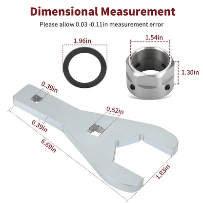 Rear Axle Lock Nut & Wrench Tool 46mm for Yamaha YFZ450R 2009-2024