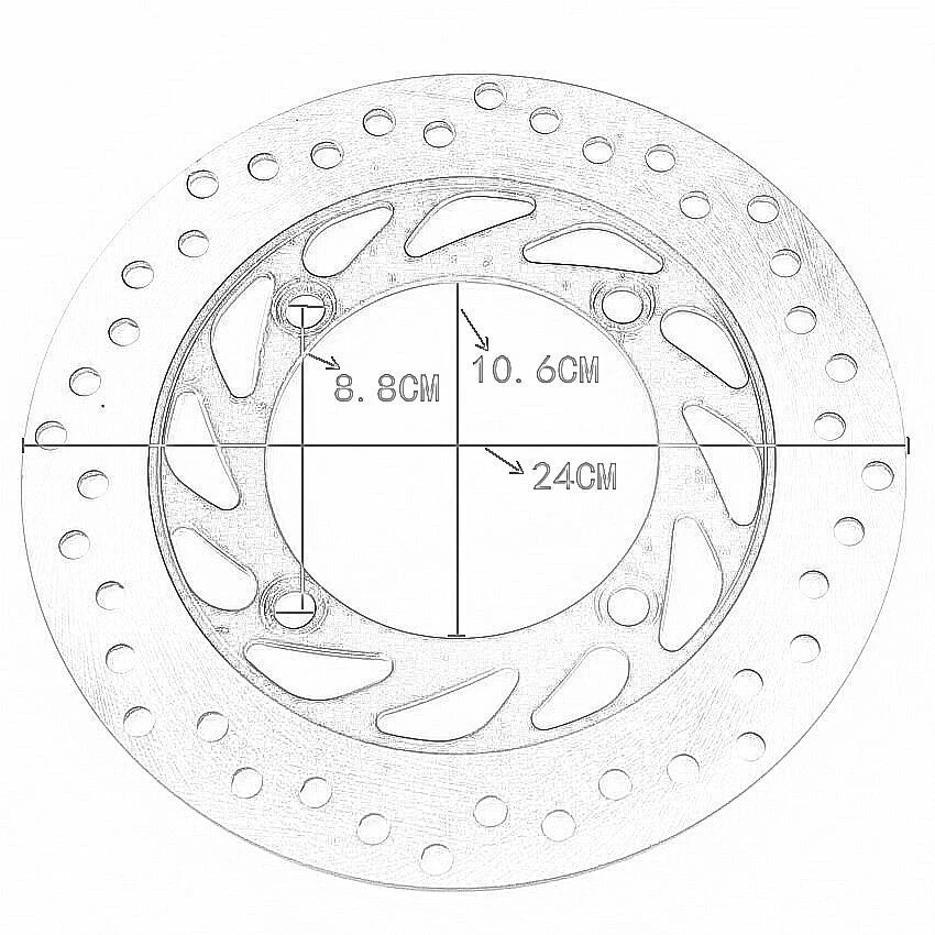 Rear Brake Disc for Honda CB250 N/T/W/X/Y/1/4 (92-05)