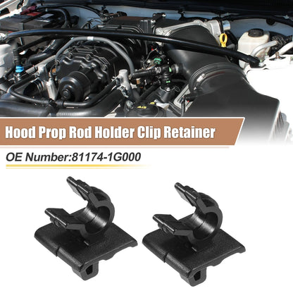 Hood Prop Rod Holder Clips for Kia Rio (2006-2011)