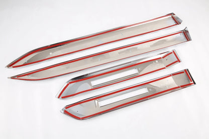 Body Side Door Molding Cover Trim for 2021-2022 Subaru Outback 4 x ABS Chrome