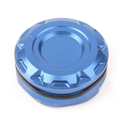 37MM CNC Rear Brake Fluid Reservoir Guard Blue for Kawasaki Yamaha Suzuki Honda