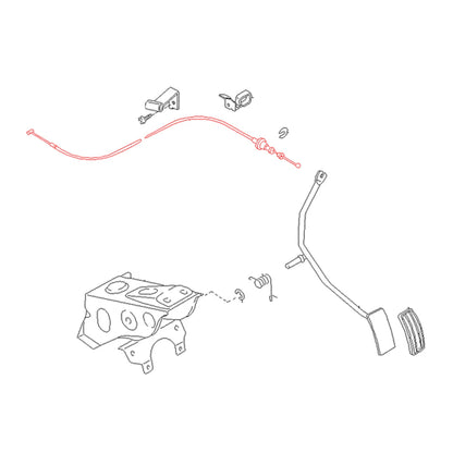 Throttle Cable for Nissan Datsun Pulsar Hatchback 1982-1986