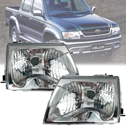 Left & Right Headlamps for Toyota Hilux SR166 LN166 KDN165 (2001-2004)