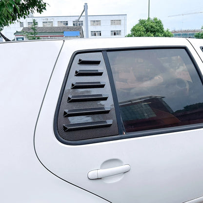 2 x Carbon Fiber Look Rear Window Louvers for VW Golf 4 MK4 (1997-2006)