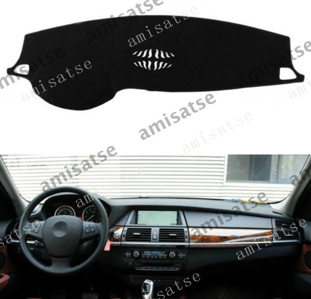 Dash Cover for BMW X5 X6 (2014-2020) - Black Dashboard Mat Sun Visor Pad
