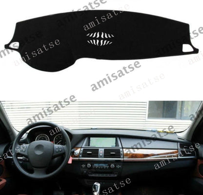 Dash Cover for BMW X5 X6 (2014-2020) - Black Dashboard Mat Sun Visor Pad