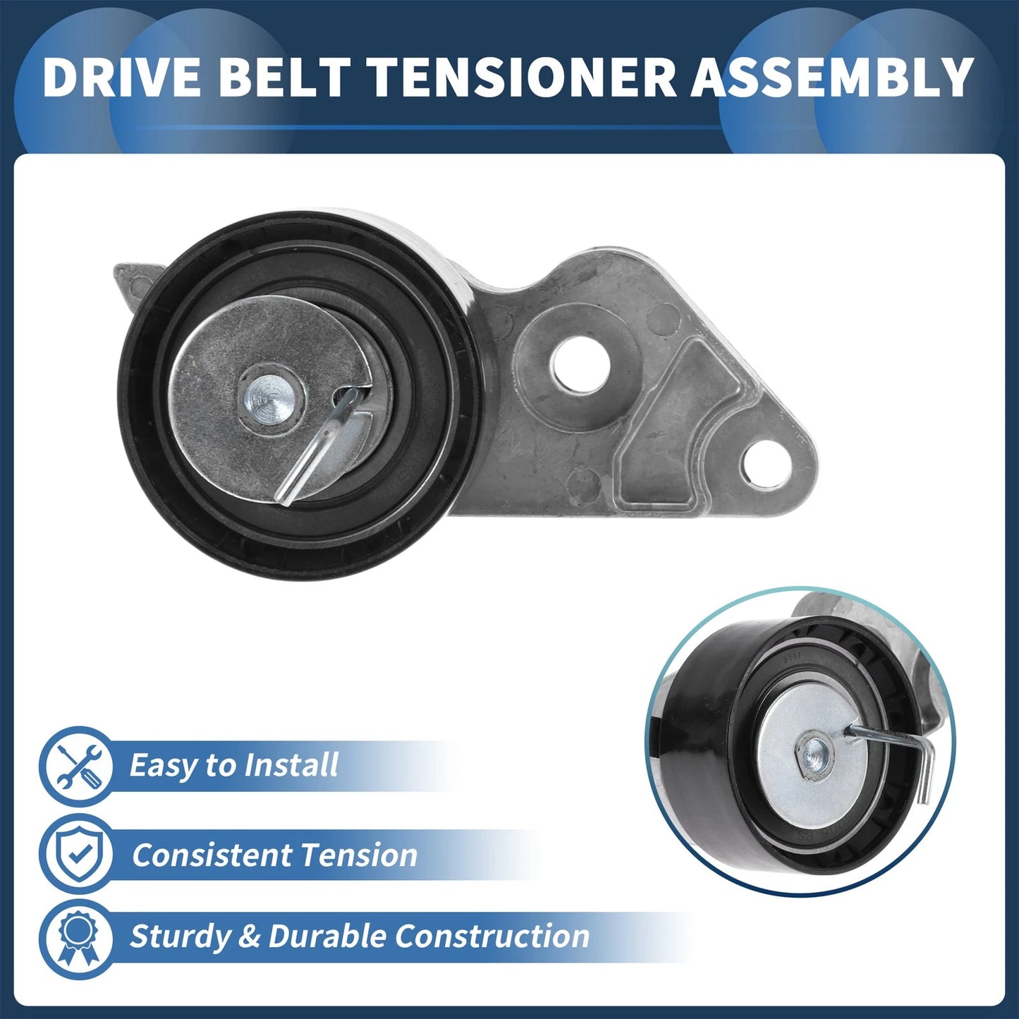 Belt Tensioner for Ford Focus (2004-2010) - Metal 1 Pc