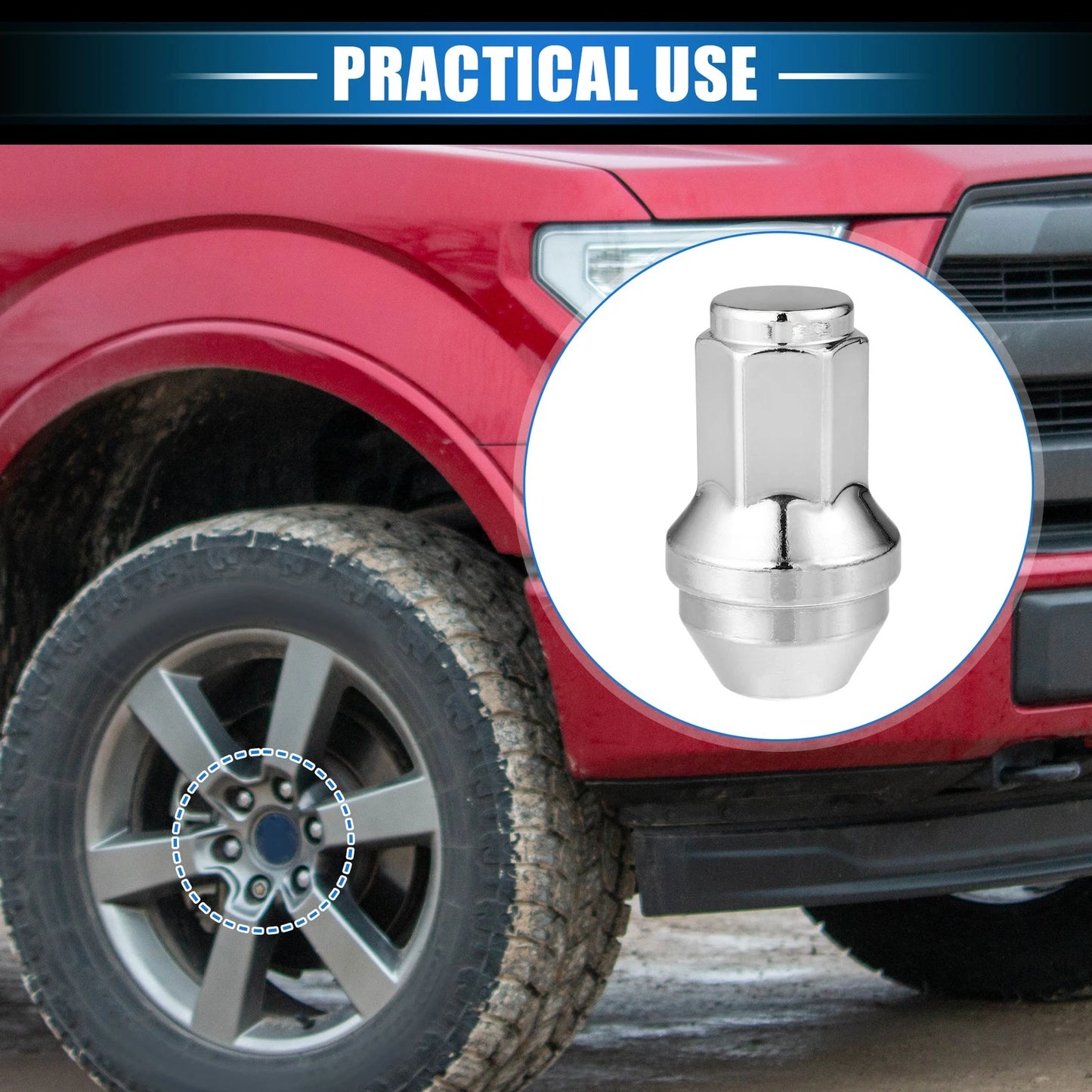 12 x Wheel Lug Nuts for Ford Expedition, F-150 M14x2.0 (2004-2023)
