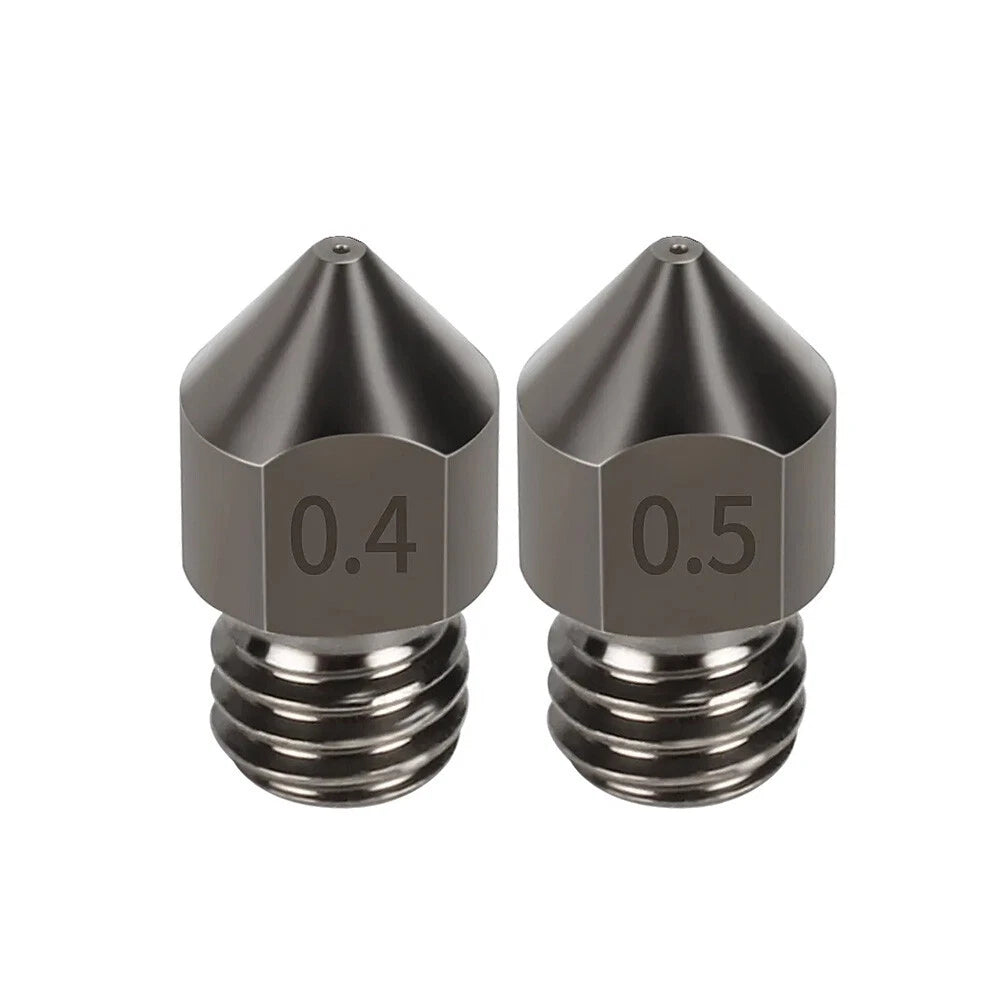 10Pcs Hardened Steel Nozzles for Creality CR-10 Ender 2 3 5 Series
