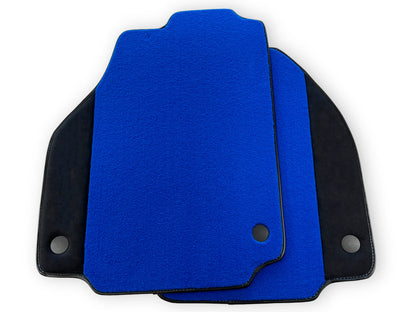 Blue Floor Mats for Ferrari 488 Pista Spider (2019-2023) - Tailored Alcantara Leather