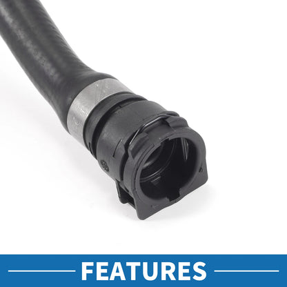 HVAC Heater Hose for BMW 230i 2.0L (2017-2020) Rubber Black 1 x Piece