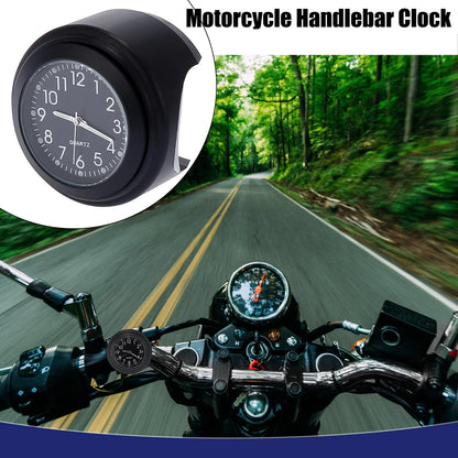 1x Watch Dial Clock Set for Motorcycle Handlebar Mount
