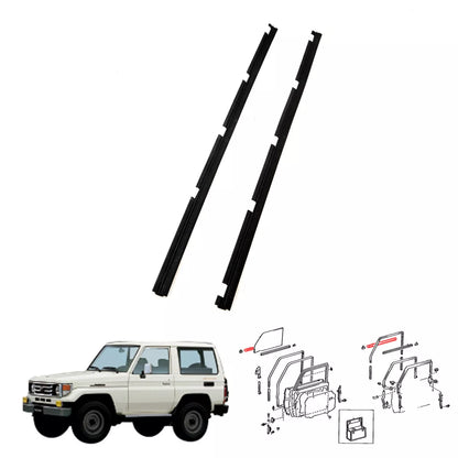 FR Door Glass Weatherstrip for Toyota Land Cruiser FZJ74 HZJ70 LJ71