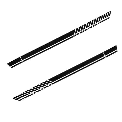 Side Door Fender Skirt Racing Stripes Decal Sticker for Ford Mustang