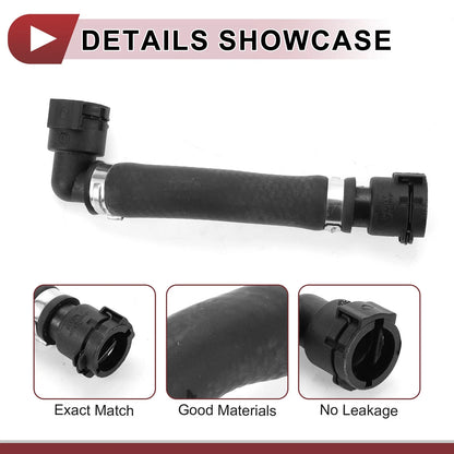 HVAC Heater Hose for BMW 230i 320i 330i 340i 430i Rubber Black