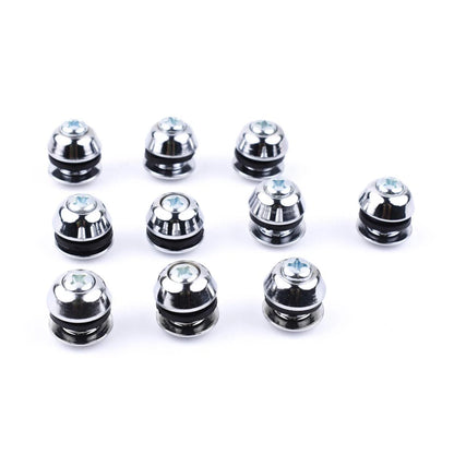 Button Space Cab Window Nuts Chrome 10 PC Fits Toyota Hilux Vigo SR5 2005-15 D06