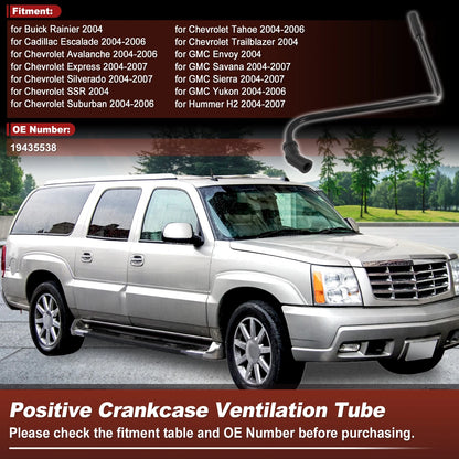 Positive Crankcase Ventilation Hose / 1 pc / Hose for Buick Rainier (2004–2004)