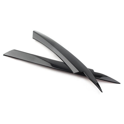 Glossy Black Headlight Lamp Cover Eyelid Trim for VW Passat B7 (2010-2014)